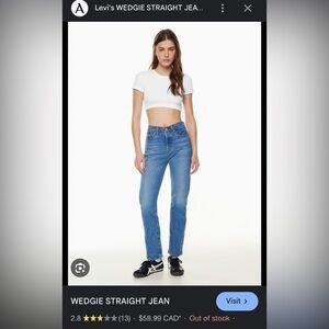 Levi's wedgie straight Jean size 24